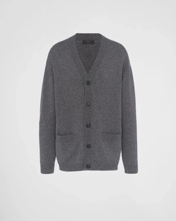 Knitwear*Prada Cashmere cardigan Slategray