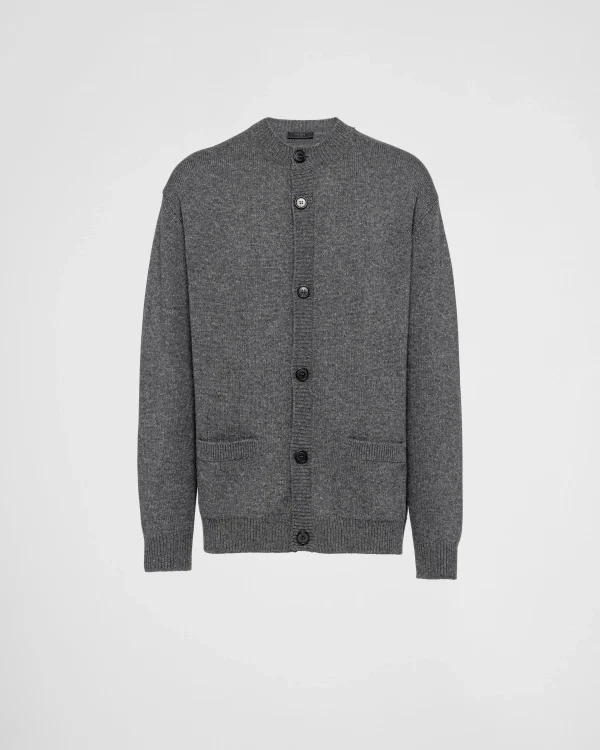 Knitwear*Prada Cashmere cardigan Slategray