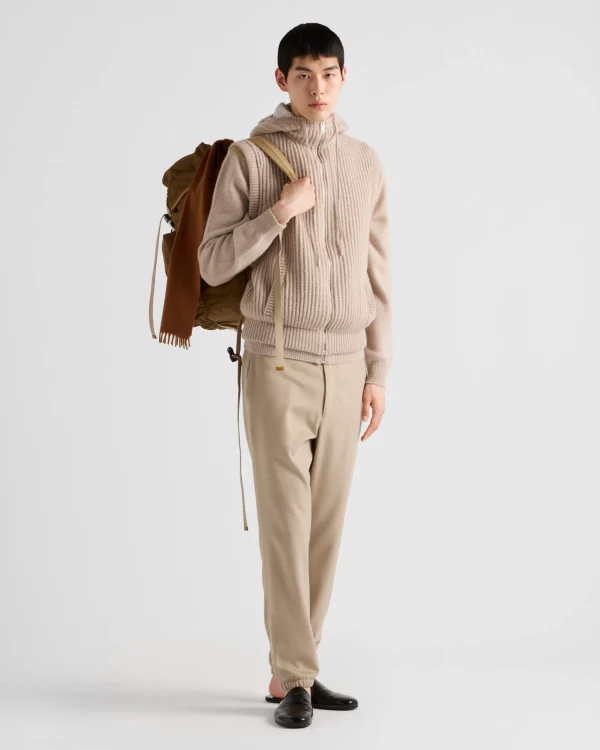 Knitwear*Prada Cashmere cardigan Desertbeige