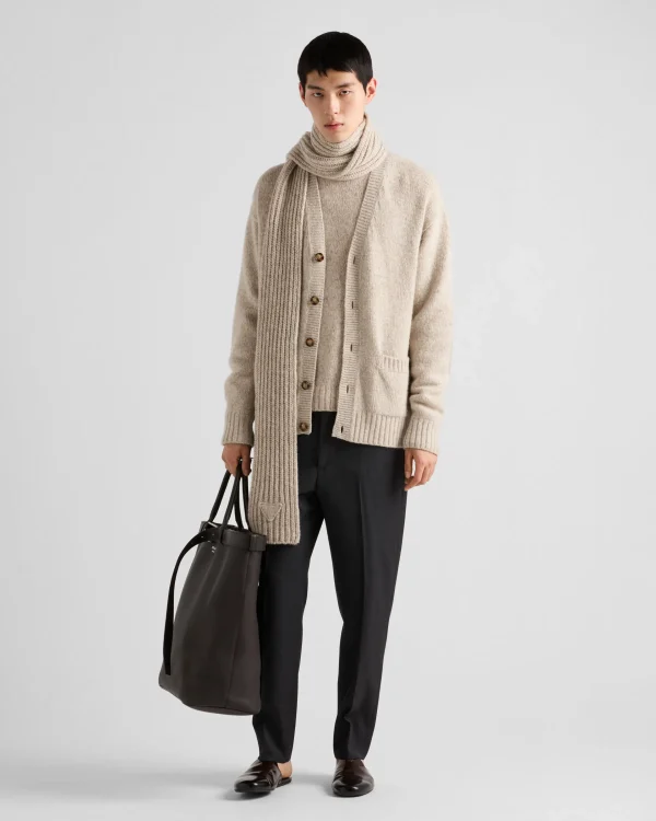 Knitwear*Prada Cashmere cardigan Desertbeige