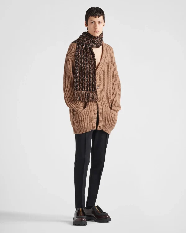 Knitwear*Prada Cashmere cardigan Camelbrown