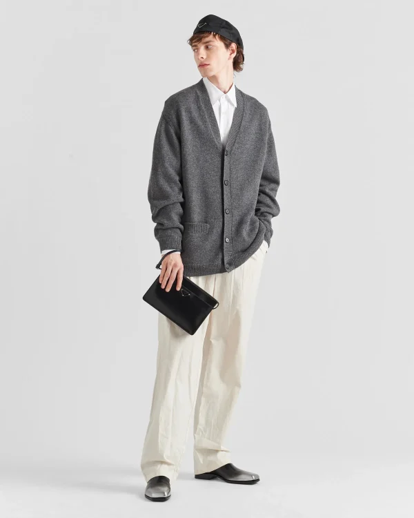 Knitwear*Prada Cashmere cardigan Slategray