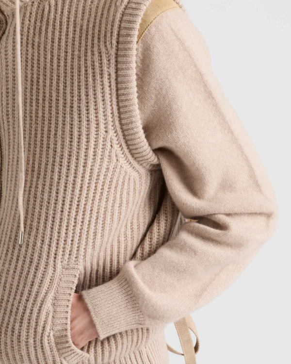 Knitwear*Prada Cashmere cardigan Desertbeige