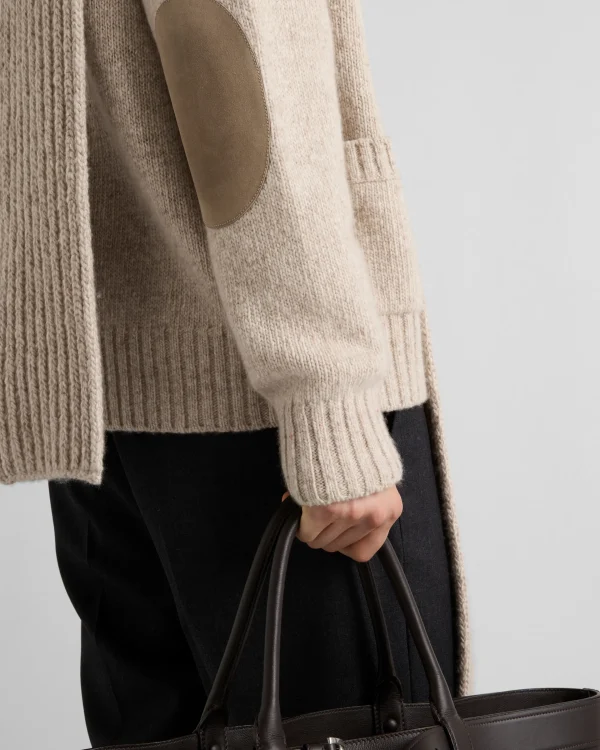 Knitwear*Prada Cashmere cardigan Desertbeige