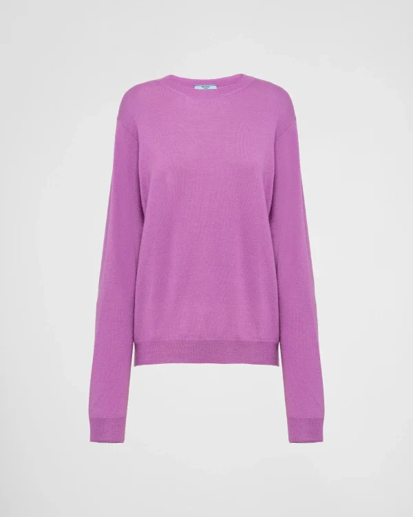 Knitwear*Prada Cashmere crew-neck sweater Wisteria