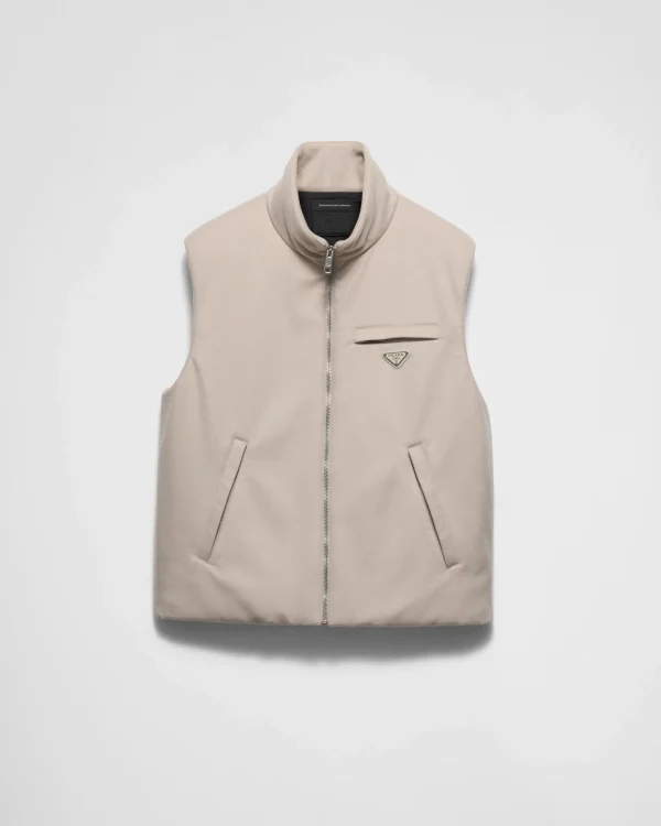 Outerwear*Prada Cashmere down vest Albinowhite