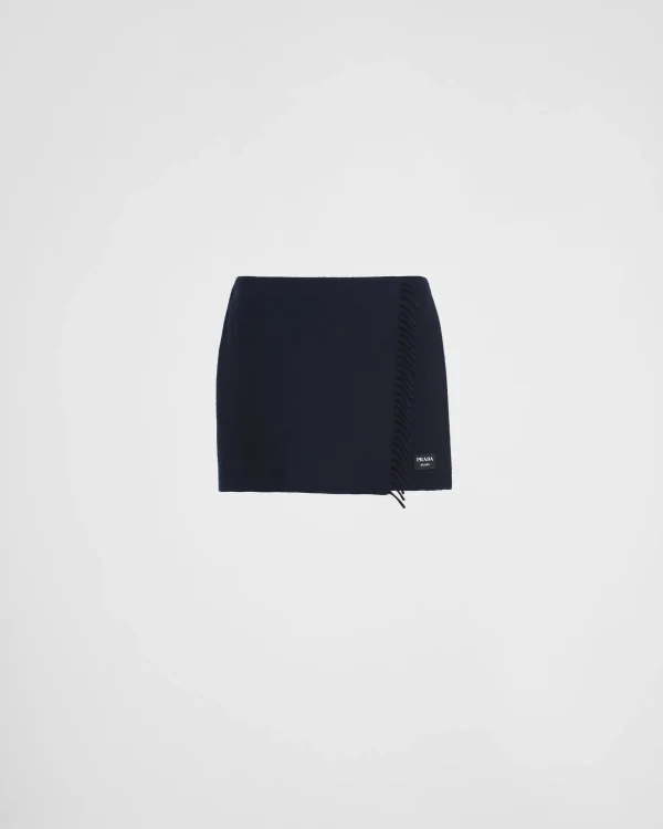 Skirts*Prada Cashmere miniskirt Navy