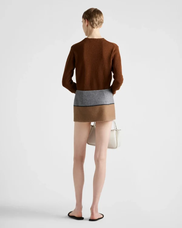 Skirts*Prada Cashmere miniskirt Grey