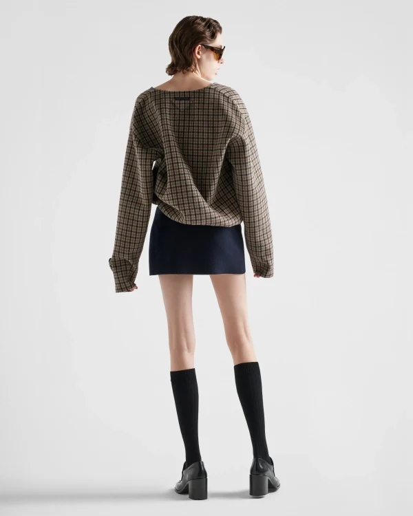 Skirts*Prada Cashmere miniskirt Navy