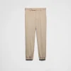 Trousers And Bermudas*Prada Cashmere pants Limestone