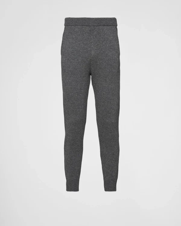 Trousers And Bermudas*Prada Cashmere pants Slategray