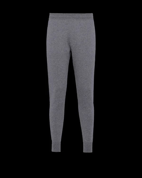 Trousers And Bermudas | Knitwear*Prada Cashmere pants Slategray