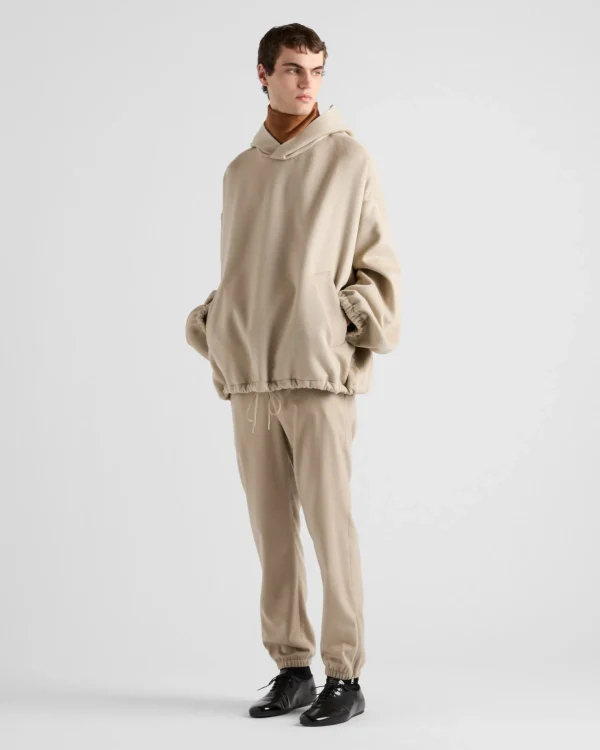 Trousers And Bermudas*Prada Cashmere pants Limestone