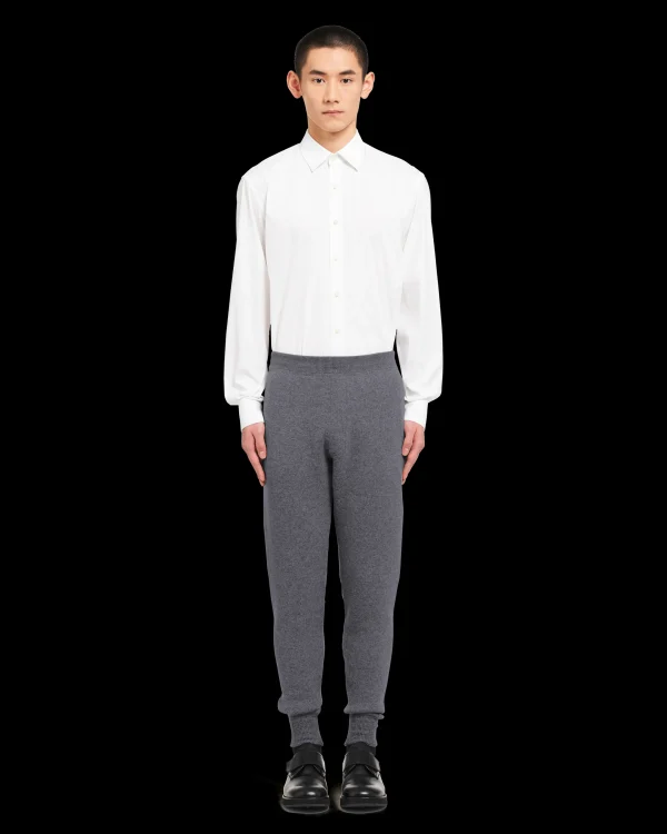 Trousers And Bermudas | Knitwear*Prada Cashmere pants Slategray