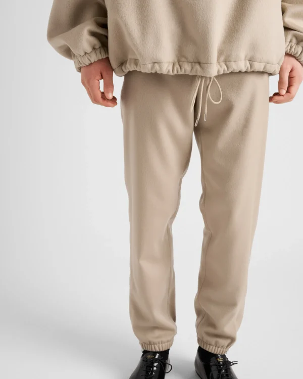 Trousers And Bermudas*Prada Cashmere pants Limestone