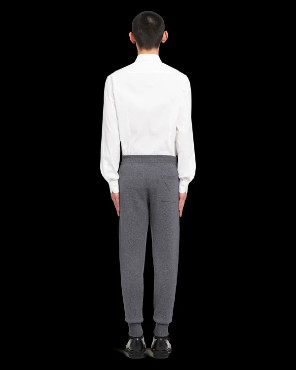 Trousers And Bermudas | Knitwear*Prada Cashmere pants Slategray