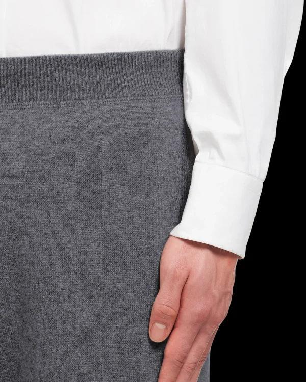 Trousers And Bermudas | Knitwear*Prada Cashmere pants Slategray