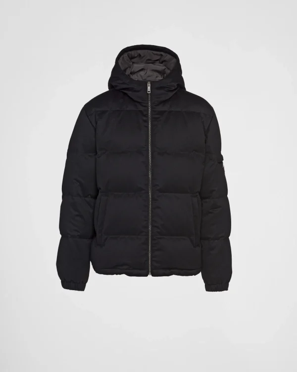 Outerwear*Prada Cashmere puffer jacket Black