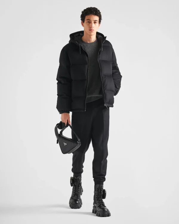 Outerwear*Prada Cashmere puffer jacket Black