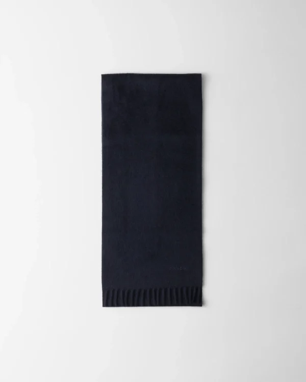 Silks And Scarves*Prada Cashmere scarf Navy