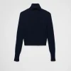 Knitwear*Prada Cashmere turtleneck sweater Navy