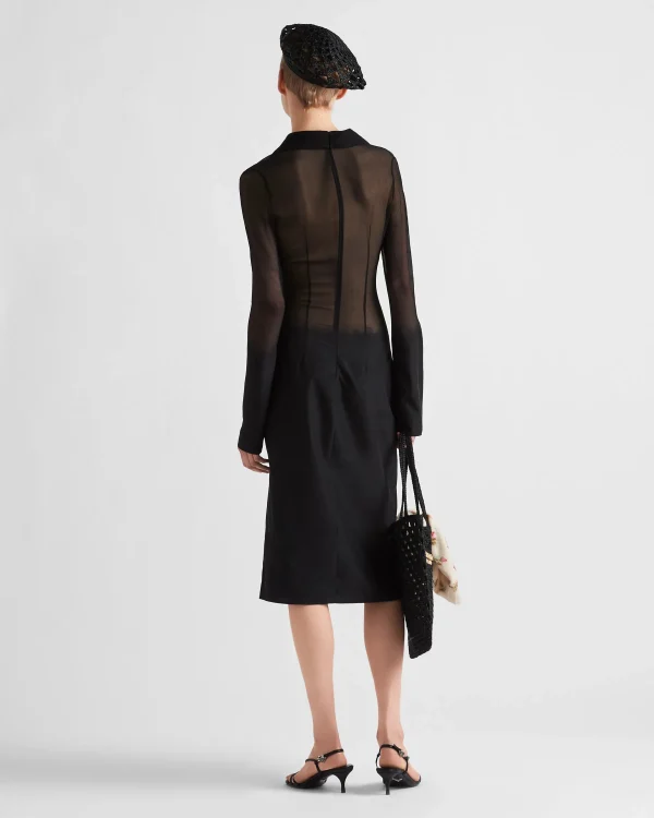 Dresses*Prada Chiffon dress Black