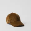 Hats And Gloves*Prada Corduroy baseball cap Tobacco