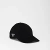 Hats And Gloves*Prada Corduroy baseball cap Black