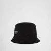 Hats And Gloves*Prada Corduroy bucket hat Black