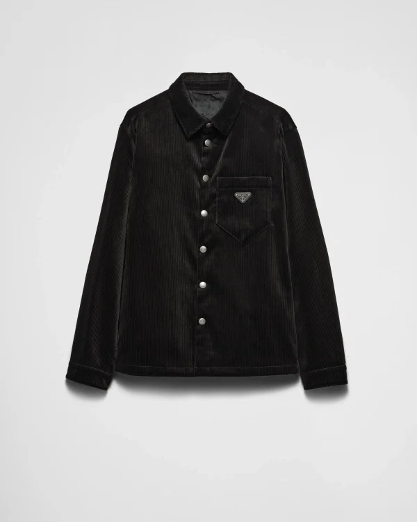 Shirts*Prada Corduroy shirt Black