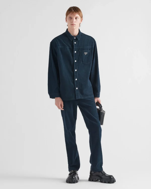 Denim*Prada Corduroy shirt Navy