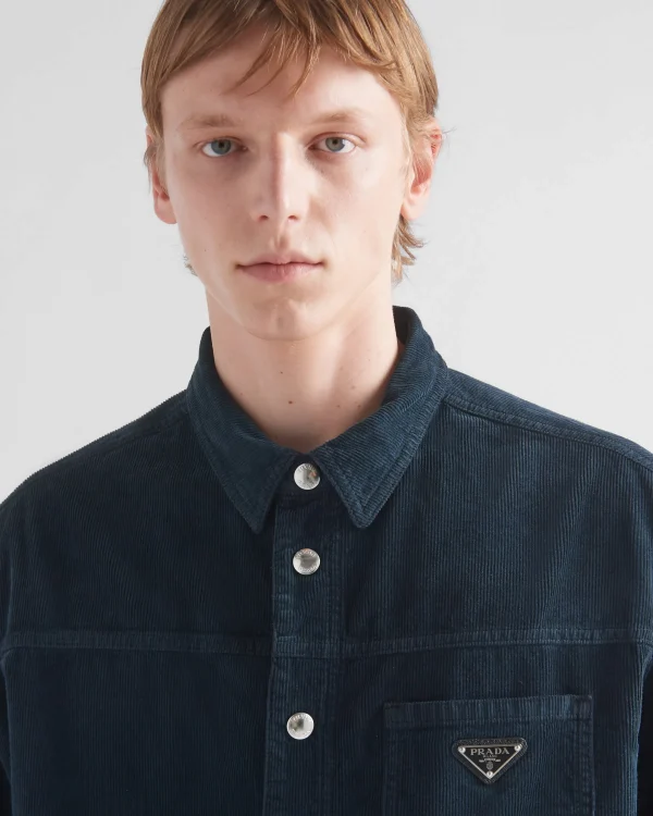 Denim*Prada Corduroy shirt Navy