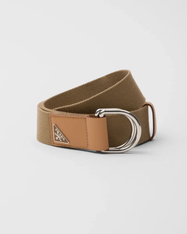 Belts*Prada Cotton belt Desertbeige