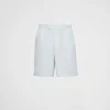 Trousers And Bermudas*Prada Cotton Bermudas Astro