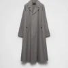 Jackets And Coats*Prada Cotton coat Irongray