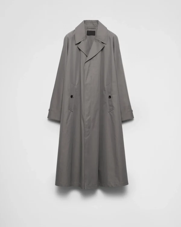 Jackets And Coats*Prada Cotton coat Irongray