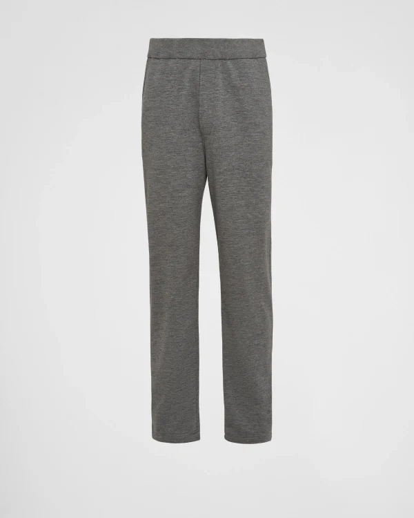 Jogging Suits And Sweatshirts*Prada Cotton fleece pants Grey