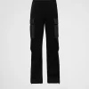 Jogging Suits And Sweatshirts*Prada Cotton fleece pants with Re-Nylon details Black/black