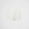 T-shirts And Sweatshirts*Prada Cotton fleece shorts Natural