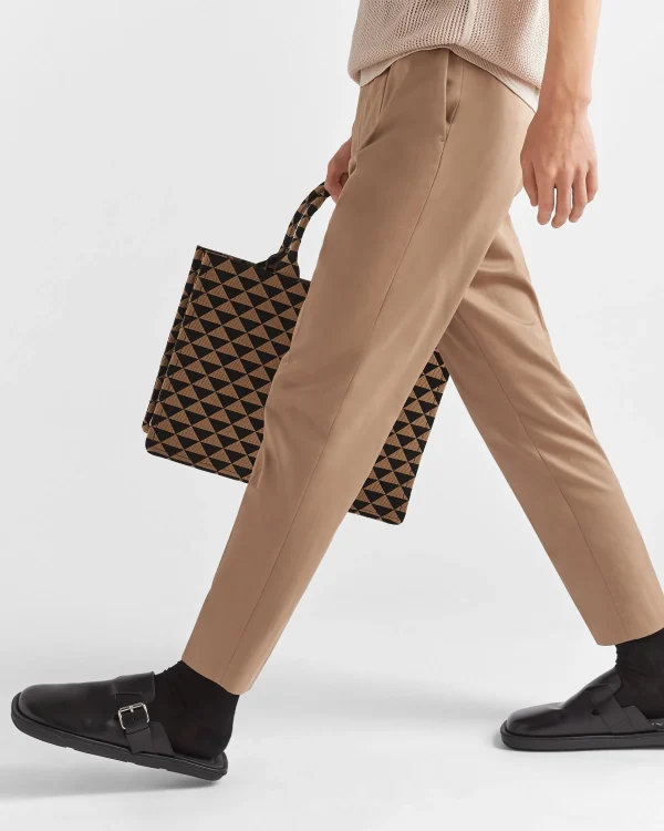 Trousers And Bermudas*Prada Cotton gabardine pants Khaki