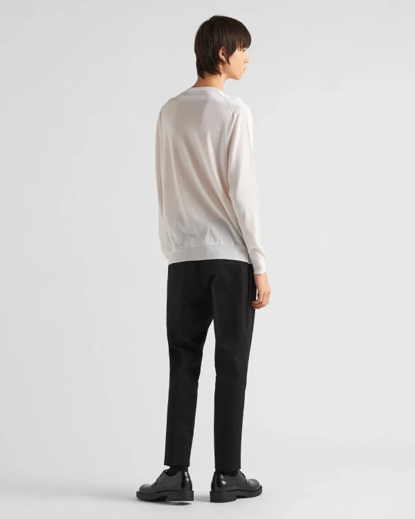 Trousers And Bermudas*Prada Cotton gabardine pants Black