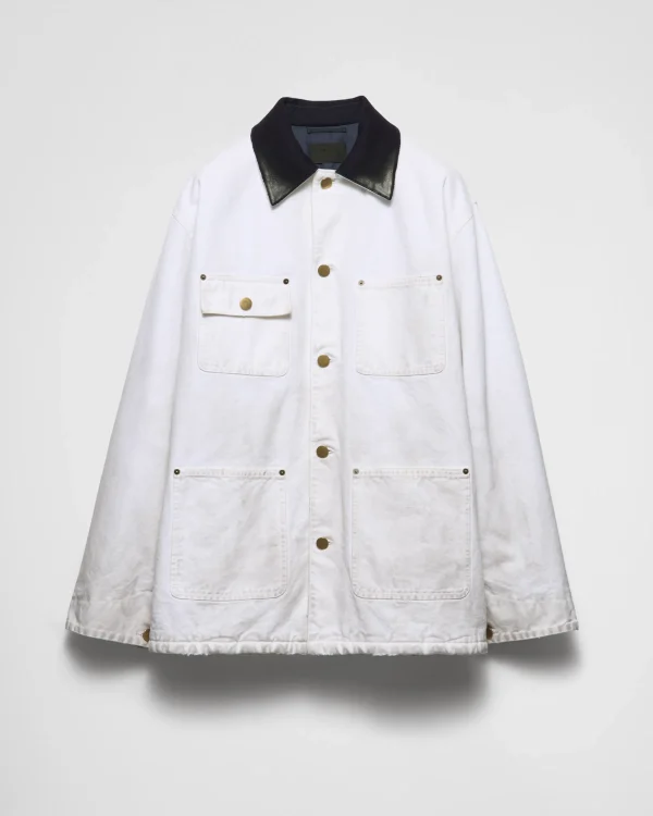 Jackets And Coats*Prada Cotton jacket White