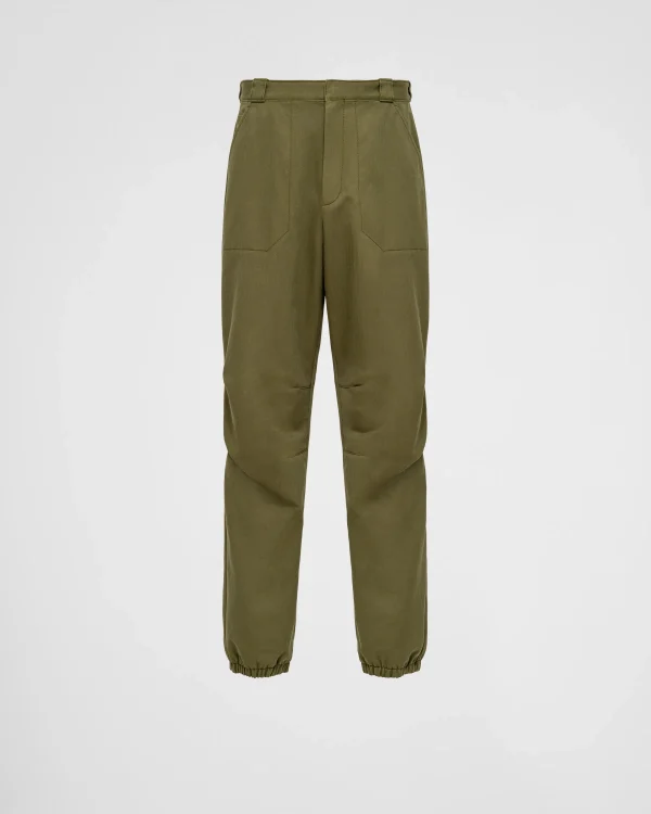 Trousers And Bermudas*Prada Cotton pants Militarygreen