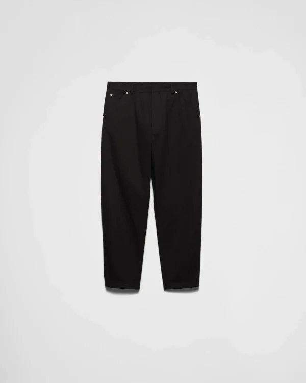 Trousers And Bermudas*Prada Cotton pants Black