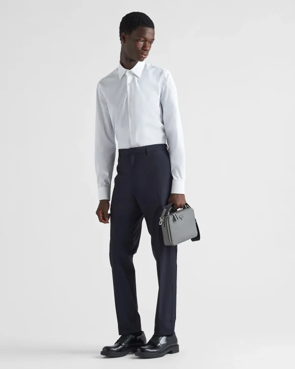 Trousers And Bermudas*Prada Cotton pants Navy