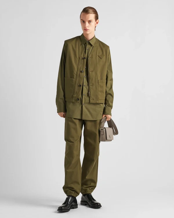 Trousers And Bermudas*Prada Cotton pants Militarygreen