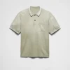 T-shirts And Polo Shirts*Prada Cotton polo shirt Agavegreen