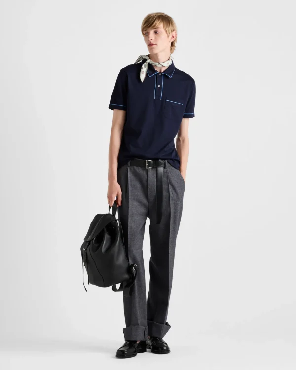 T-shirts And Polo Shirts*Prada Cotton polo shirt