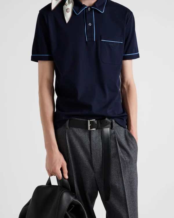 T-shirts And Polo Shirts*Prada Cotton polo shirt