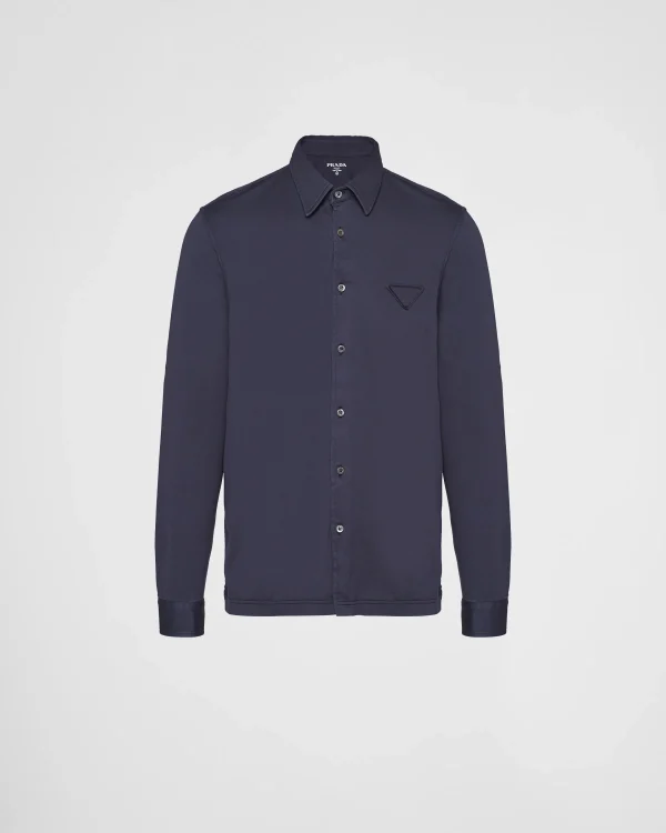 Shirts*Prada Cotton shirt Navy